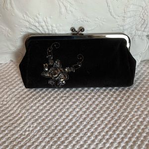 Vintage NWT Express velvet clutch